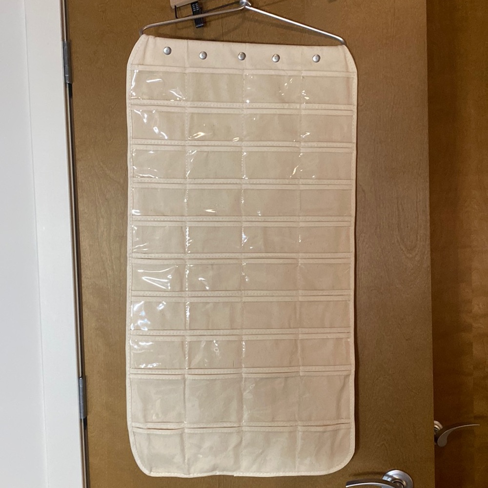 Bundle- Two Closet Hanger Jewelry Organizers. Front and back. Sold as pair.